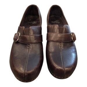 Dansko Tamara Clog in brown leather Size 38
